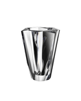 Load image into Gallery viewer, Clear Fiona crystal vase with faceted geometric design and polished finish on a white background