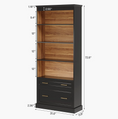 Load image into Gallery viewer, Hoffman Wood Bookcase, Set of 2
