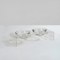 Load image into Gallery viewer, Clear Elevated Dog Bowl