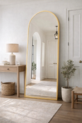 Load image into Gallery viewer, Gold Arched Mirror