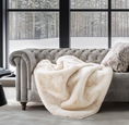 Load image into Gallery viewer, Faux Chinchilla Throw White