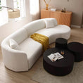 Load image into Gallery viewer, Brenton Boucle Curved Sofa