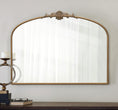 Load image into Gallery viewer, Vintage Arched Gold Mirror: 40"X30" Large Matt Gold Antique Wall Mounted Mirror - Baroque Traditional Ornate for Entryway/Fireplace/Bathroom/Hallway - Home Decor for Fashion-Conscious