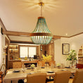 Load image into Gallery viewer, Blue Boho Chandelier