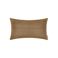 Load image into Gallery viewer, Faux leather pillow with subtle stitching details on a white background