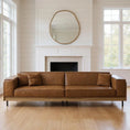Load image into Gallery viewer, Leather 2-Cushion Sofa Front Facing