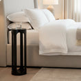 Load image into Gallery viewer, accent table black in bedroom