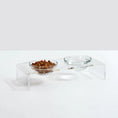 Load image into Gallery viewer, Glass Bowl Clear Elevated Feeder
