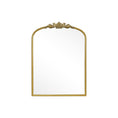 Load image into Gallery viewer, gold wall mirror with white background