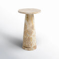 Load image into Gallery viewer, marble accent table product image side view in white space