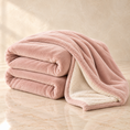 Load image into Gallery viewer, Pink UGG throw with soft cream sherpa lining