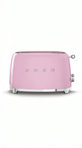 Load image into Gallery viewer, pink retro toaster in white space facing forward
