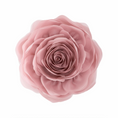 Load image into Gallery viewer, rosalinda pillow cover with layered, ruffled petals, isolated on a solid white background.