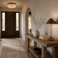 Load image into Gallery viewer, white ceramic vase on console table in hallway