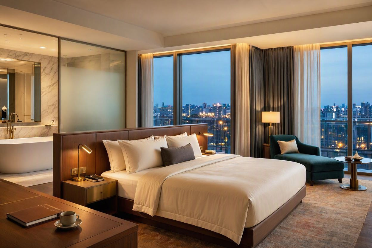 HOTEL ROOM WITH BED