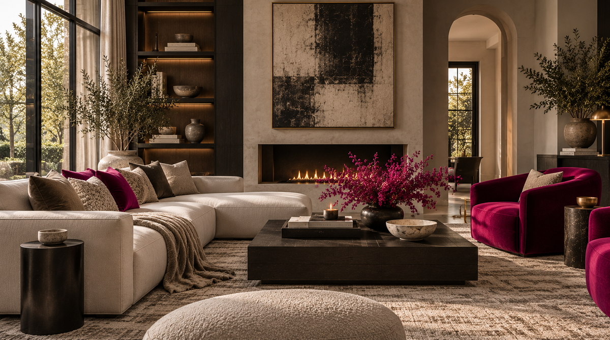 GREAT ROOM WITH SECTIONAL AND FIREPLACE