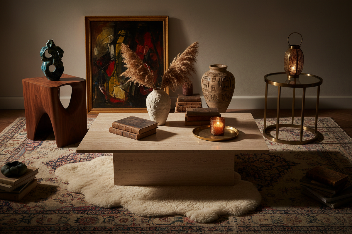low profile furniture and other decor