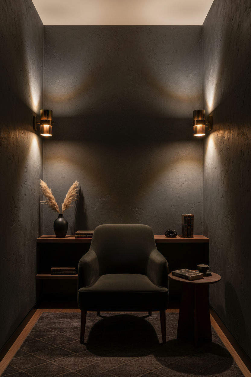 SMALL SPACE WITH SCONCES