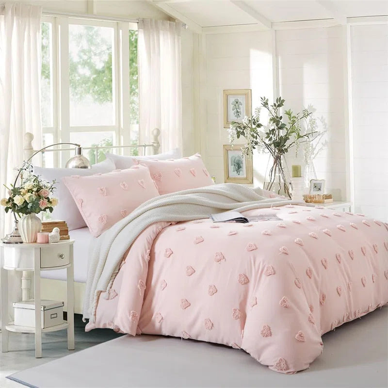 Sabrina Heart Dot Duvet Cover
