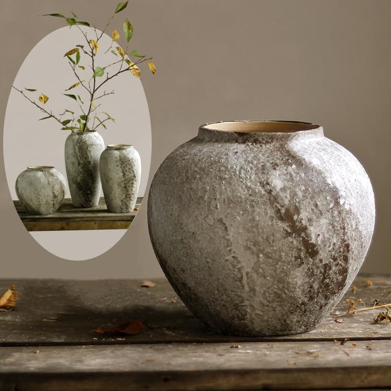 Rustic Ceramic Floor Vase