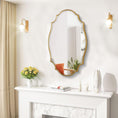 Load image into Gallery viewer, Scalloped Oval Mirror Gold
