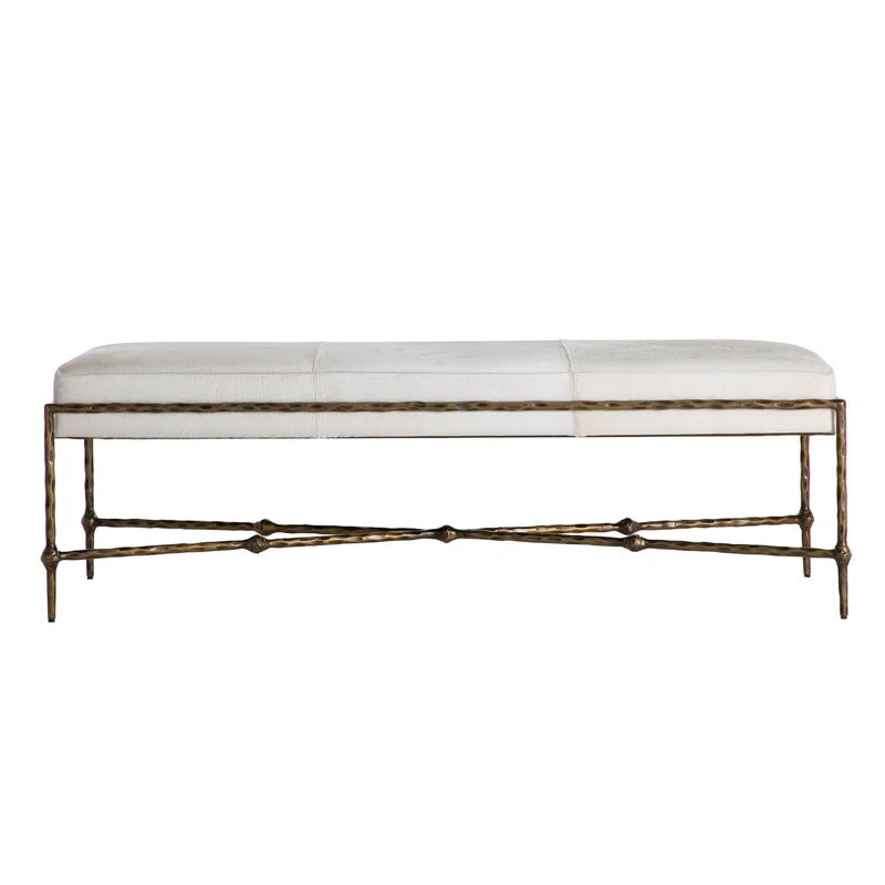 Lambeth Leather Bench