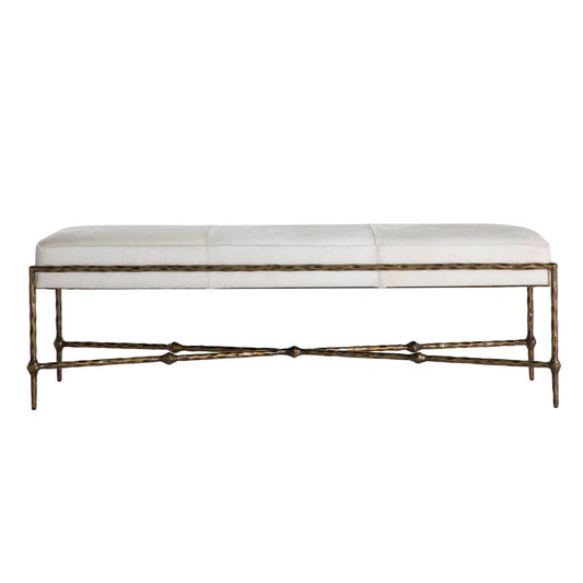 Lambeth Leather Bench