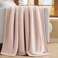 Load image into Gallery viewer, Bliss Throw Blanket Plush Soft Fleece Fluffy Blankets for Bed or Couch Oversized Warm Reversible Machine Washable Medium Weight Home Decor Giftable Throw, 50-Inch X 70-Inch, Quartz Pink

