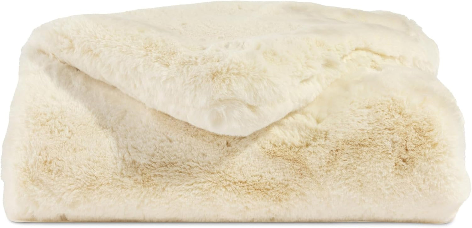 Beige Luxury Throw Blanket 