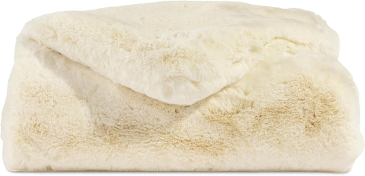 Beige Luxury Throw Blanket 