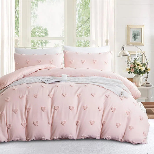 Sabrina Heart Dot Duvet Cover