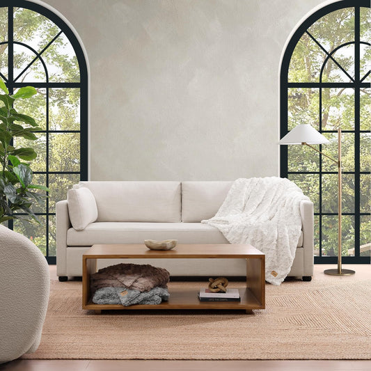 Adalee Faux Fur Throw Blanket