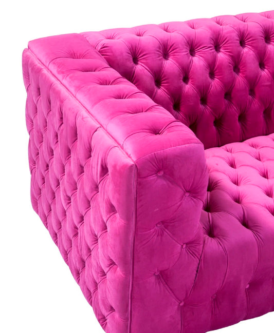 HOT PINK VELVET DREAM SOFA