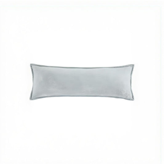 Stella Solid Faux Silk Velvet Lumbar Pillow