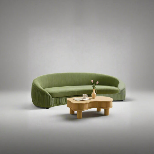 Curved Living Room Sofa 92"