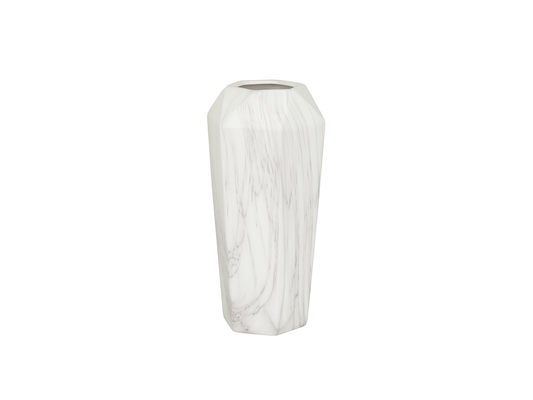 White Marble Ceramic Vase