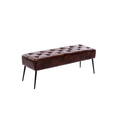 Load image into Gallery viewer, Button-Tufted Ottoman Bench
