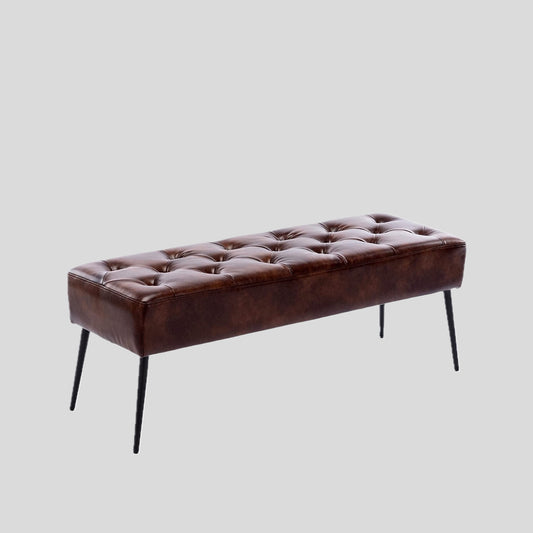 Button-Tufted Ottoman Bench