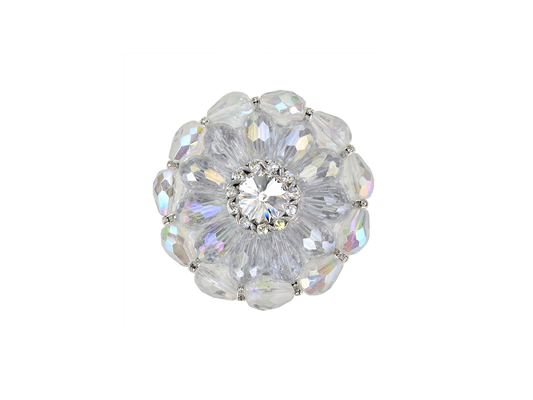 Crystal Beaded Glass Knob