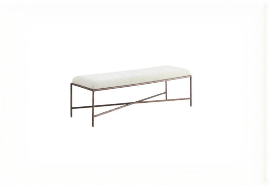 Iyania Chenille Fabric Bench