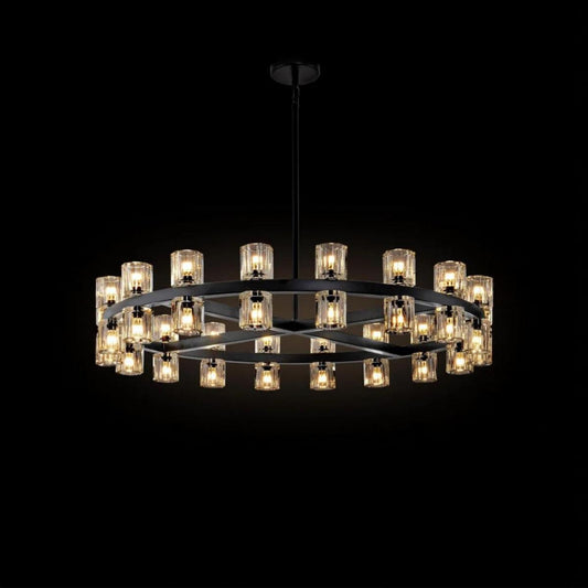 Round Crystal Cup Style Chandelier