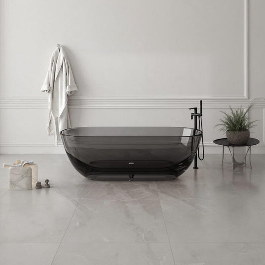 Stone Resin Soaking Bathtub Transparent