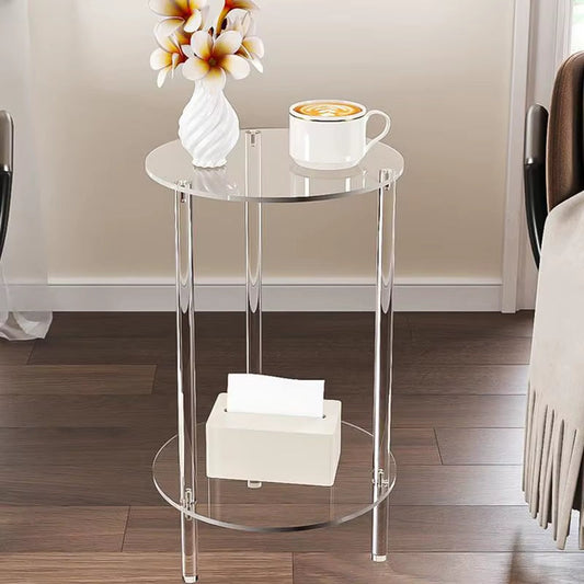 Acrylic Round End Table