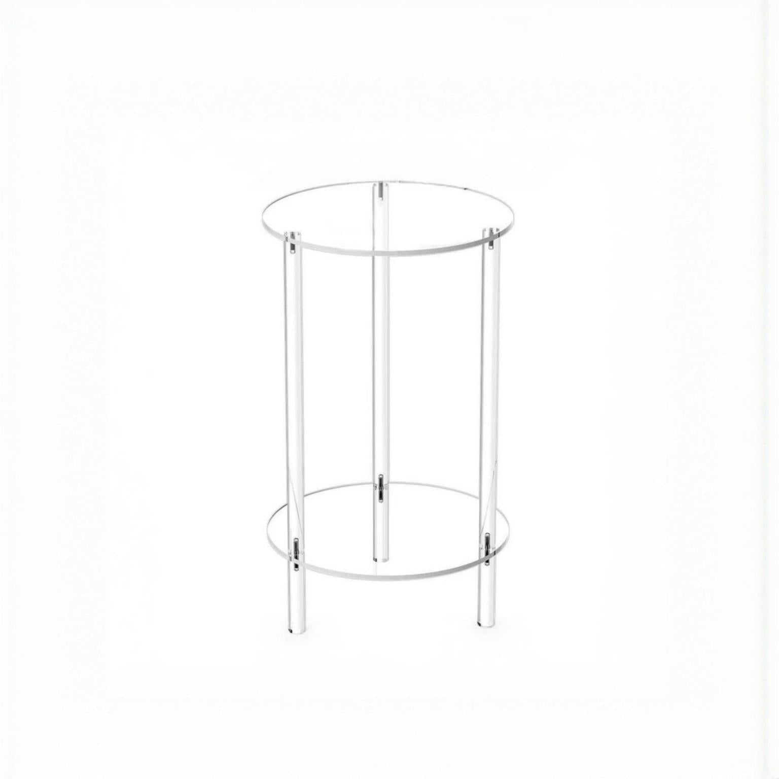 Acrylic Round End Table