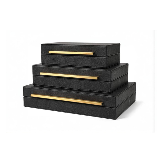 Shagreen Leather Decorative Boxes