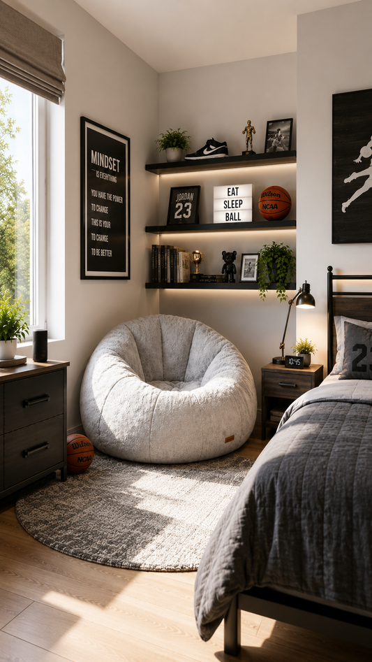 FLOOR CHAIR GRAY