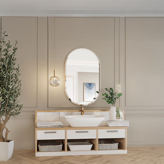 Oval Bathroom Mirror