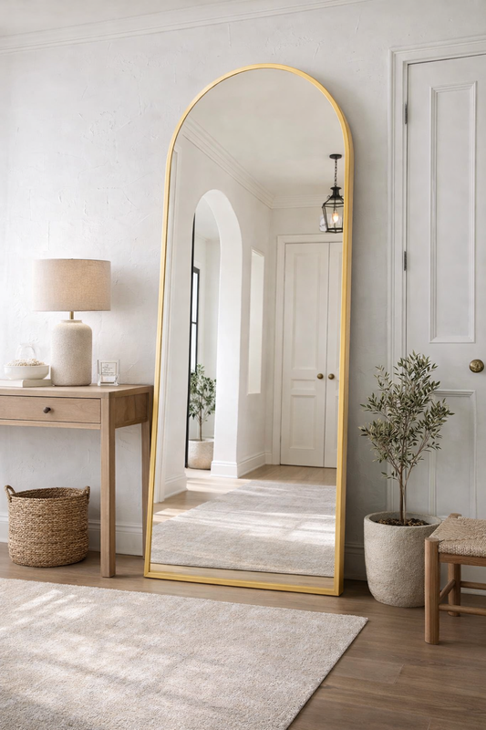 Gold Arched Mirror
