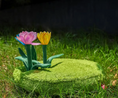 Load image into Gallery viewer, Plush Grass Cat Mat with Flower Toys: Cozy Pet Bed

