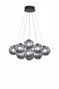 Load image into Gallery viewer, Black Modern Bubble Chandelier
